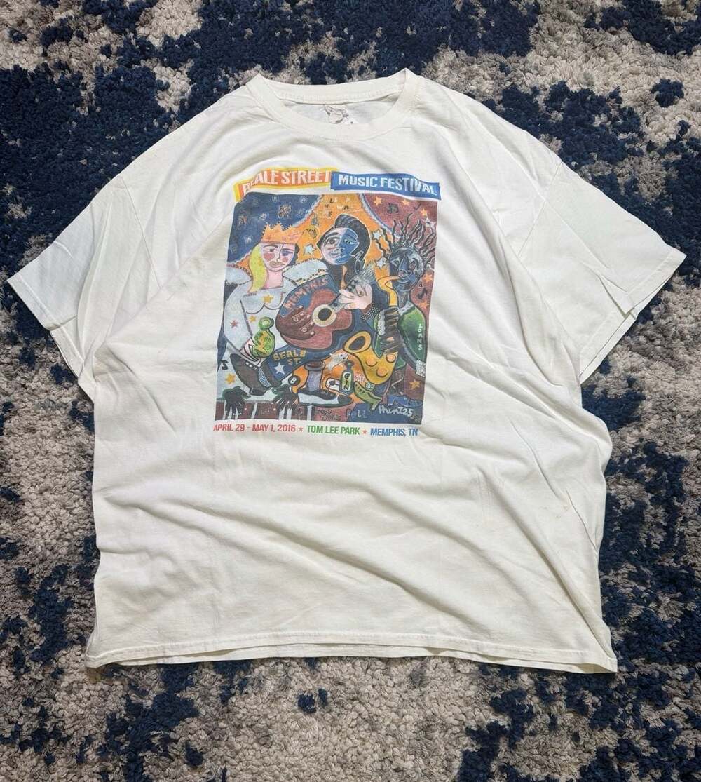 2016 Beale Street Music Festival Graphic T-Shirt Memphis TN